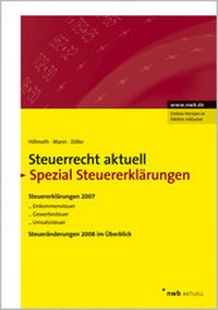 Abbildung von: Steuerrecht aktuell Spezial Steuererklärungen 2007 - NWB