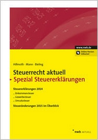 Abbildung von: Steuerrecht aktuell Spezial Steuererklärungen 2014 - NWB