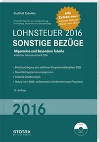 Abbildung von: Tabelle, Lohnsteuer 2016 Sonstige Bezüge - Stollfuß
