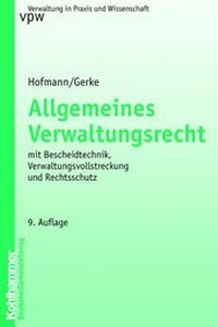 Abbildung von: Allgemeines Verwaltungsrecht - Deutscher Gemeindeverlag