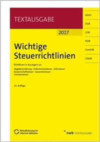 Abbildung von: Wichtige Steuerrichtlinien - NWB