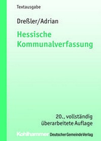 Abbildung von: Hessische Kommunalverfassung - Deutscher Gemeindeverlag