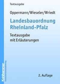 Abbildung von: Landesbauordnung Rheinland-Pfalz - Deutscher Gemeindeverlag