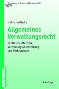 Abbildung von: Allgemeines Verwaltungsrecht - Deutscher Gemeindeverlag