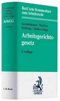 Abbildung von: Arbeitsgerichtsgesetz - C.H.BECK