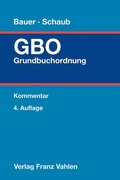 Cover: Grundbuchordnung - Vahlen