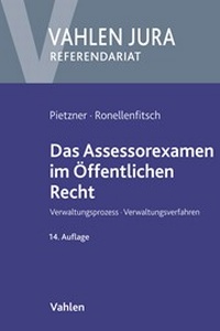 Abbildung von: Das Assessorexamen im Öffentlichen Recht - Vahlen