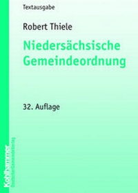 Bild: Niedersächsische Gemeindeordnung - Deutscher Gemeindeverlag