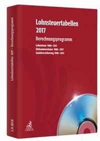 Abbildung von: Lohnsteuertabellen 2017 - CD-ROM - C.H.BECK