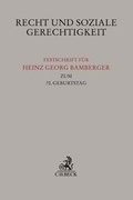 Cover: Recht und soziale Gerechtigkeit - C.H.BECK