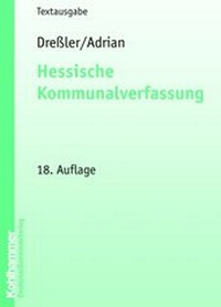 Abbildung von: Hessische Kommunalverfassung - Deutscher Gemeindeverlag