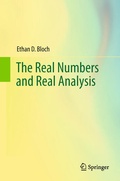 Cover: The Real Numbers and Real Analysis - Springer