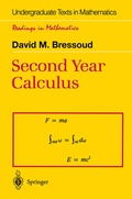 Cover: Second Year Calculus - Springer