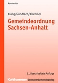 Cover: Gemeindeordnung Sachsen-Anhalt - Deutscher Gemeindeverlag