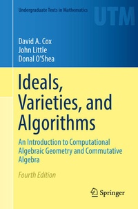 Enlarge image Cover: Ideals, Varieties, and Algorithms - Springer
