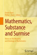 Cover: Mathematics, Substance and Surmise - Springer