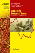 Cover: Modelling Extremal Events - Springer