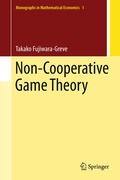 Cover: Non-Cooperative Game Theory - Springer