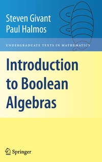 Enlarge image Cover: Introduction to Boolean Algebras - Springer