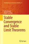 Cover: Stable Convergence and Stable Limit Theorems - Springer