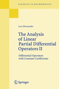 Enlarge image Cover: The Analysis of Linear Partial Differential Operators II - Springer