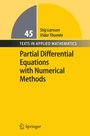 Cover: Partial Differential Equations with Numerical Methods - Springer