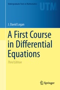 Cover: A First Course in Differential Equations - Springer