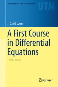 Enlarge image Cover: A First Course in Differential Equations - Springer