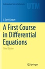 Cover: A First Course in Differential Equations - Springer