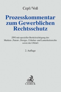 Abbildung von: Prozesskommentar zum Gewerblichen Rechtsschutz - C.H.BECK