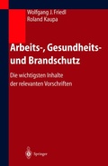 Cover: Arbeits-, Gesundheits- und Brandschutz - Springer