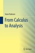 Cover: From Calculus to Analysis - Springer