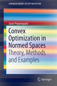 Abbildung von: Convex Optimization in Normed Spaces - Springer