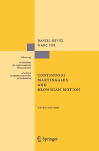 Bild vergrößern Bild: Continuous Martingales and Brownian Motion - Springer