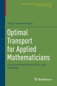 Abbildung von: Optimal Transport for Applied Mathematicians - Birkhäuser
