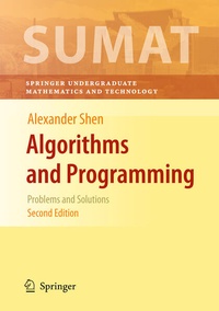 Enlarge image Cover: Algorithms and Programming - Springer