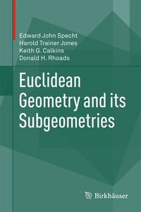 Abbildung von: Euclidean Geometry and its Subgeometries - Birkhäuser