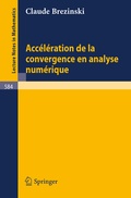 Cover: Acceleration de la convergence en analyse numerique - Springer