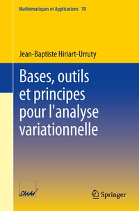 Abbildung von: Bases, outils et principes pour l'analyse variationnelle - Springer