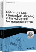 Cover: Rechnungslegung, Bilanzanalyse, Controlling in Immobilien- und Wohnungsunternehmen  - Haufe-Lexware