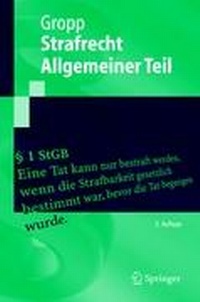 Enlarge image Cover: Strafrecht Allgemeiner Teil - Springer