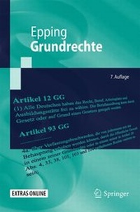 Abbildung von: Grundrechte - Springer