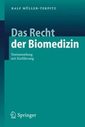 Cover: Das Recht der Biomedizin - Springer