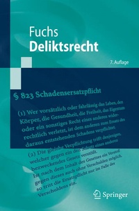 Abbildung von: Deliktsrecht - Springer