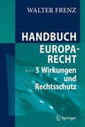 Cover: Handbuch Europarecht - Springer