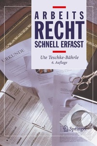 Abbildung von: Arbeitsrecht - Schnell erfasst - Springer