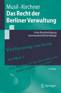 Abbildung von: Das Recht der Berliner Verwaltung - Springer