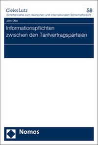 Abbildung von: Informationspflichten zwischen den Tarifvertragsparteien - Nomos