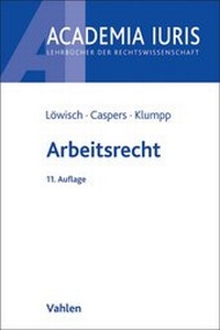 Abbildung von: Arbeitsrecht - Vahlen
