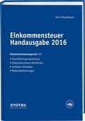 Cover: Einkommensteuer Handausgabe 2016 - Stollfu&szlig;